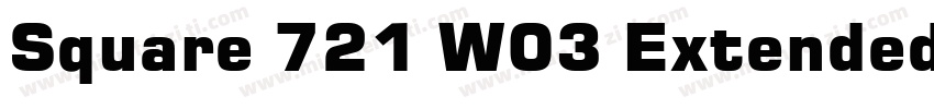 Square 721 W03 Extended字体转换